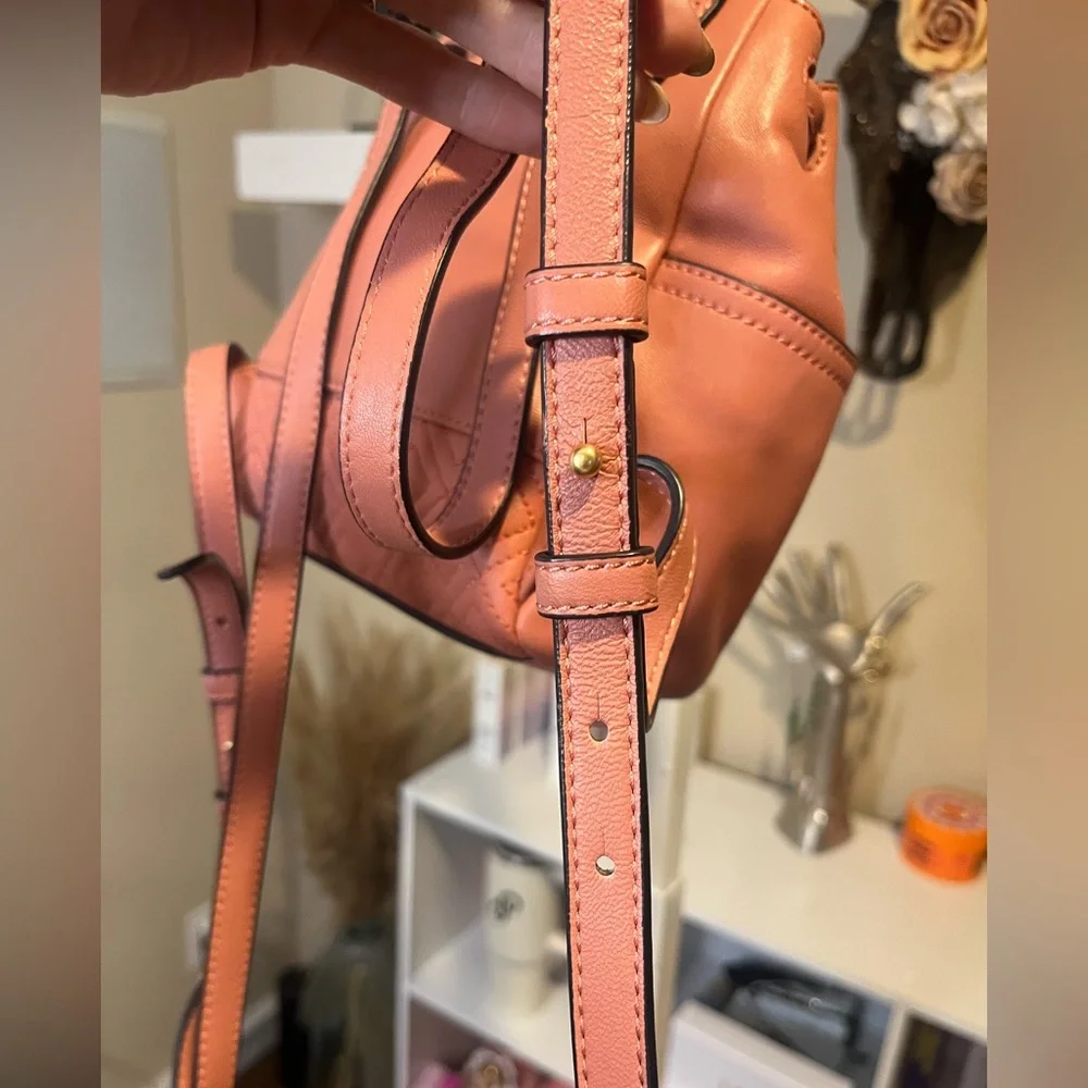 NWOT Tory Burch Fleming Mini Pink Leather Backpack - Picture 9 of 14